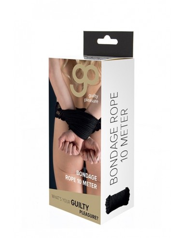 Lina BDSM Gp Bondage Rope 10 m Black - Liny, sznury BDSM - 2