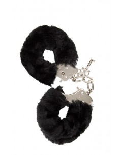 Kajdanki Gp Furry Handcuffs Black - Kajdanki erotyczne - 1