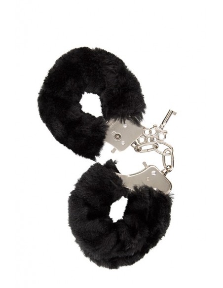Kajdanki Gp Furry Handcuffs Black - Kajdanki erotyczne - 1