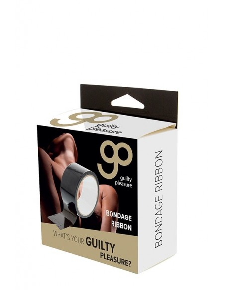Taśma do krępowania GP BONDAGE RIBBON BLACK - Taśmy, szarfy do krępowania - 1