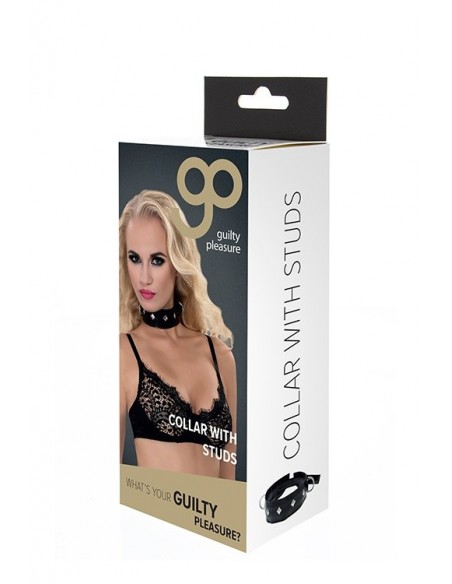 BDSM-GP COLLAR WITH STUDS - Uprzęże BDSM - 2