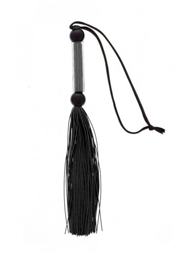 Pejcz-GP SILICONE FLOGGER WHIP BLACK - Baty, pejcze i packi - 1