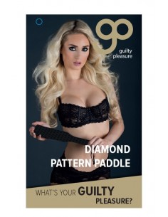 Pejcz-GP SILICONE DIAMOND PATTERN PADDLE - Baty, pejcze i packi - 1