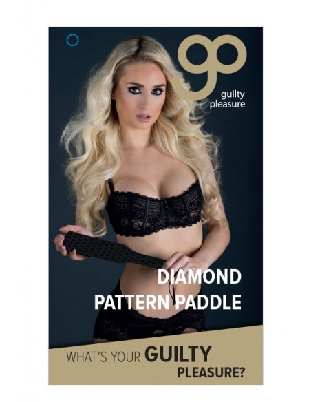 Pejcz-GP SILICONE DIAMOND PATTERN PADDLE - Baty, pejcze i packi - 1