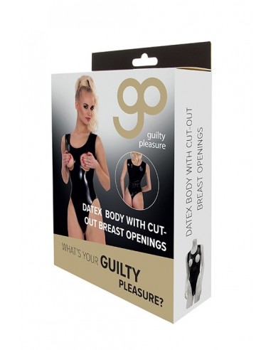 Body z wycięciem na piersi GP DATEX S - Wetlook, Vinyl, Datex, Latex - 3