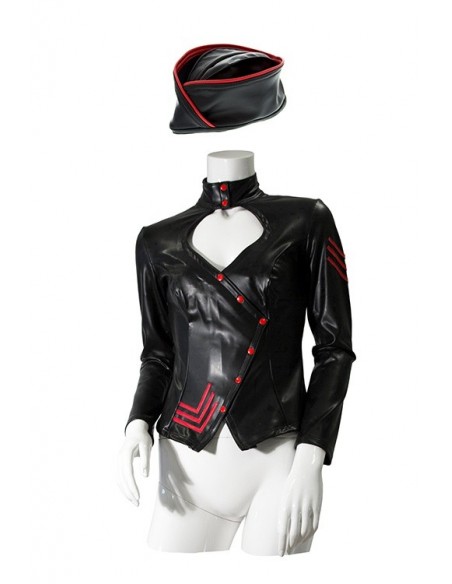 Kurtka i czapka stewardessa GP DATEX SERGEANT JACKET AND CAP, L - Wetlook, Vinyl, Datex, Latex - 2
