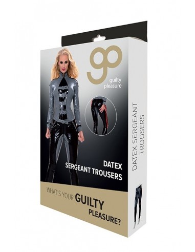 Spodnie GP DATEX SERGEANT TROUSERS, XL - Wetlook, Vinyl, Datex, Latex - 4