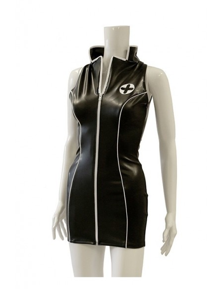 Kostium pielęgniarki GP DATEX NURSE COSTUME, 2XL - Wetlook, Vinyl, Datex, Latex - 2