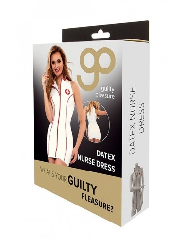 Kostium pielęgniarki GP DATEX NURSE COSTUME, XL - Wetlook, Vinyl, Datex, Latex - 1