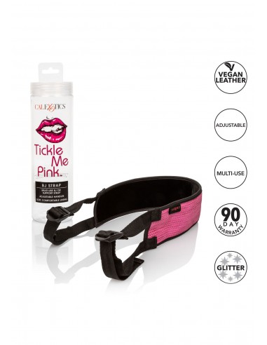 Maska-Tickle Me Pink BJ Strap - Uprzęże BDSM - 3