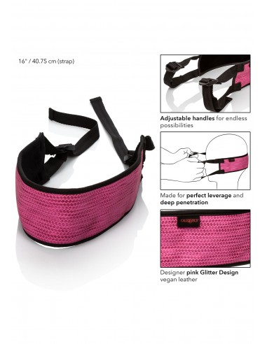 Maska-Tickle Me Pink BJ Strap - Uprzęże BDSM - 4