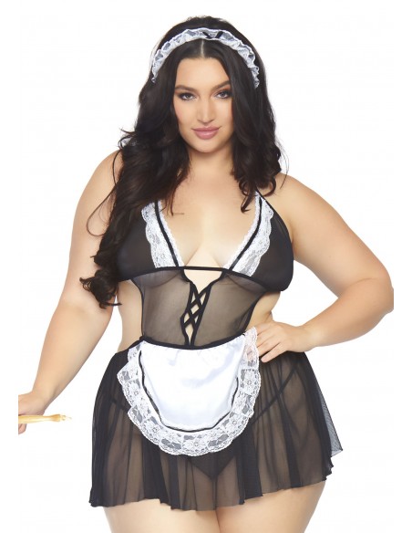 Pokojowka Roleplay Fantasy French Maid + - Kostiumy i przebrania erotyczne - 1