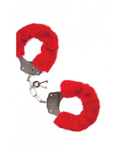 Kajdanki Mai No.38 Metal Furry Handcuffs Red - Kajdanki erotyczne - 1
