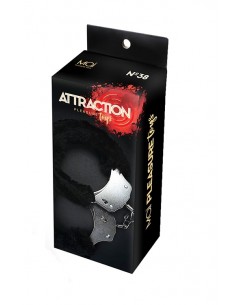 Kajdanki Mai No.38 Metal Furry Handcuffs Black - Kajdanki erotyczne - 1 2