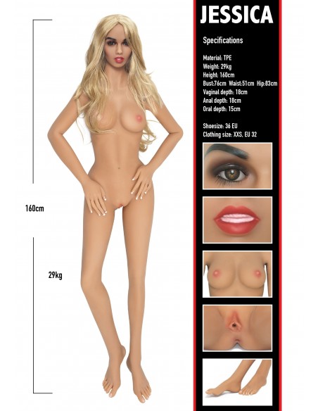 Realistyczna sex lalka Banger Babe Jessica - Seks lalki, lalki miłości, seks roboty - 3