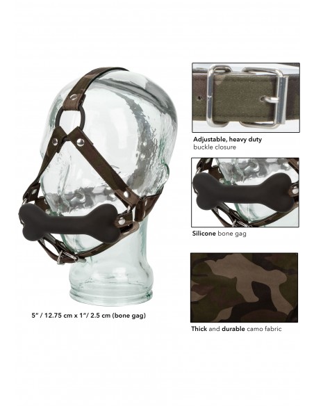 Knebel BDSM Colt Camo Bone Gag - Kneble do ust - 4