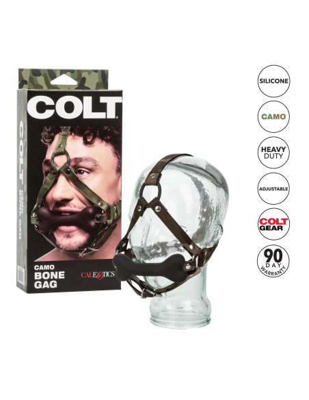 Knebel BDSM Colt Camo Bone Gag - Kneble do ust - 5