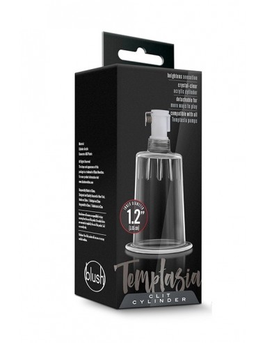 Przyssawka do sutków Clit Cylinder 1.2Inch Clear - Pompki do sutków i pochwy - 3