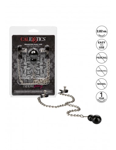 Zaciski na sutki Weighted Nipple Clamps - Klamry i klipsy na sutki - 5