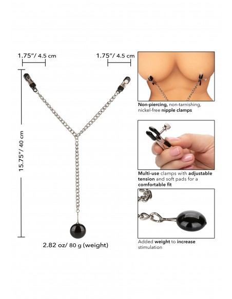 Zaciski na sutki Weighted Disc Nipple Clamps - Klamry i klipsy na sutki - 4