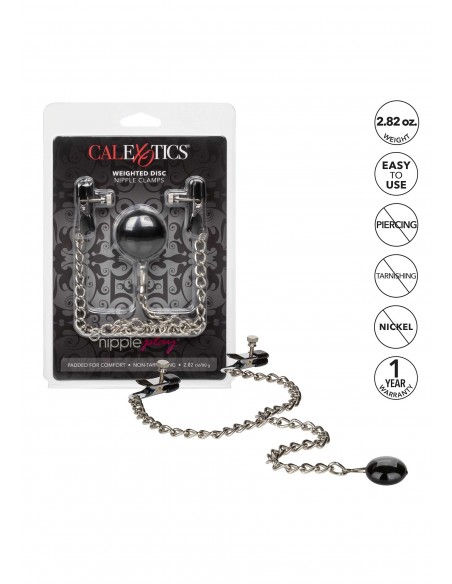 Zaciski na sutki Weighted Disc Nipple Clamps - Klamry i klipsy na sutki - 5