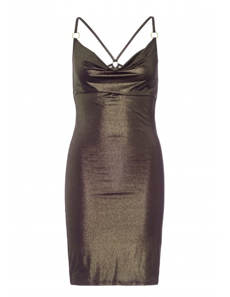 Sukienka BACK 2 BASIXXX HI NECK DRESS PINK, OS - Sukienki, spódnice, spodnie - 4