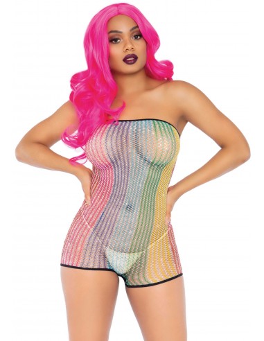 Sukienka GP PRINTED DATEX STRIPED DRESS - Sukienki, spódnice, spodnie - 1