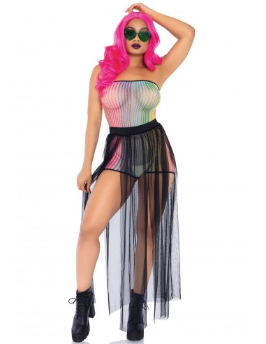 Sukienka GP PRINTED DATEX STRIPED DRESS - Sukienki, spódnice, spodnie - 3