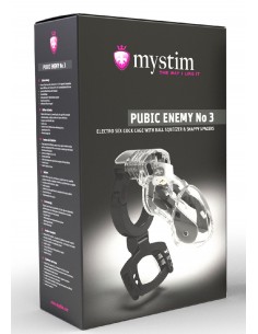 Klatka na penisa Mystim Pubic Enemy No 3 - Klatki na penisa - 1 2