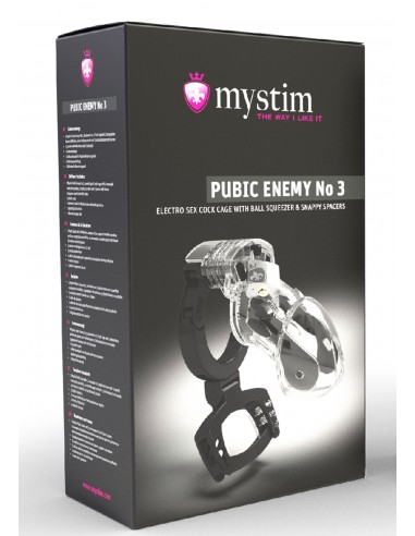 Klatka na penisa Mystim Pubic Enemy No 3 - Klatki na penisa - 2