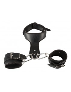 Zestaw BDSM Imit. Leather Restraint Set O - Zestawy BDSM - 1 2