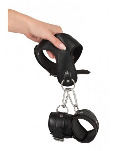 Zestaw BDSM Imit. Leather Restraint Set O - Zestawy BDSM - 6