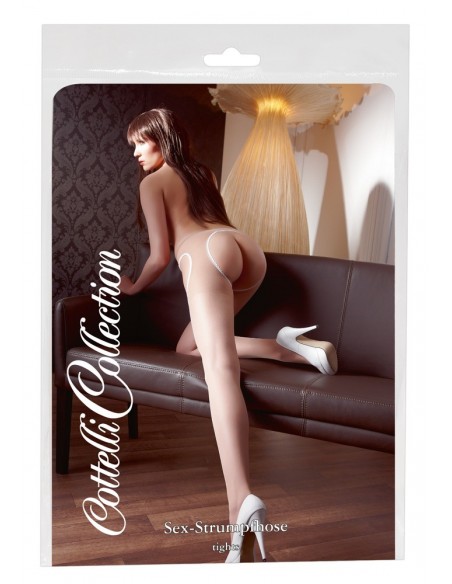 Seksowne rajstopy Sex Tights nude S/M - Rajstopy - 1