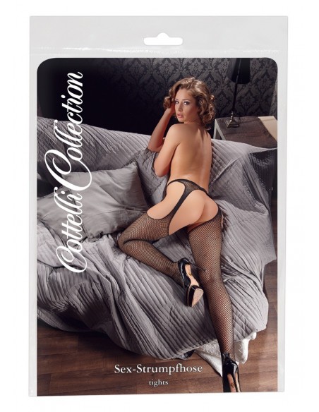 Zniewalające rajstopy Sex Tights black S/M - Rajstopy - 1