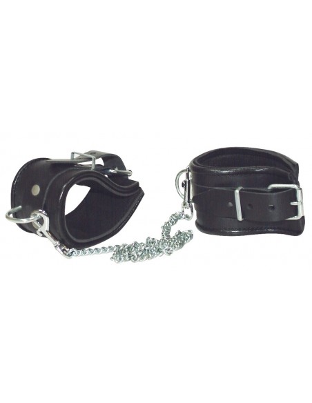Kajdanki Leather Ankle Cuffs - Kajdanki erotyczne - 2