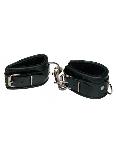Kajdanki Leather Handcuffs Padded - Kajdanki erotyczne - 2