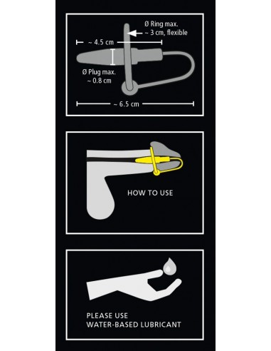 Dilator cewki moczowej Penis Plug With Glans Ring - Dilatory penisa - 6