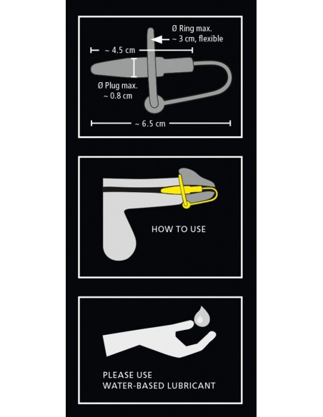 Dilator cewki moczowej Penis Plug With Glans Ring - Dilatory penisa - 6