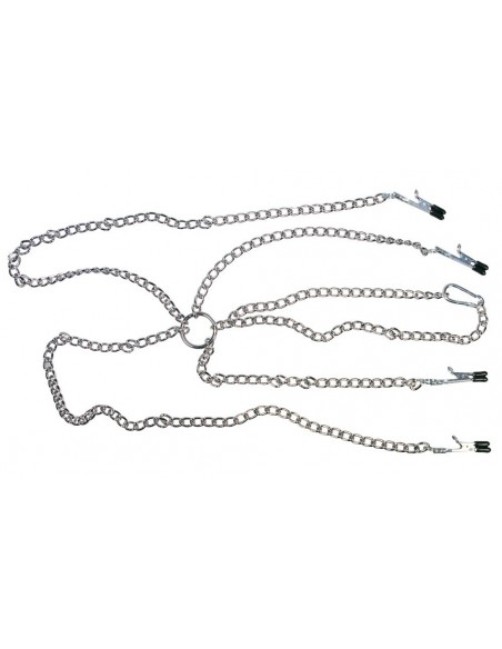 Zaciski na sutki Harness With Clamps - Klamry i klipsy na sutki - 2