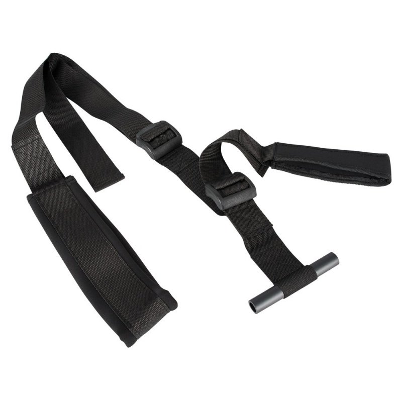 Huśtawka miłosna do drzwi Fantasy Door Swing Black – dwa akrylowe pręty, regulacja pasów 46–92 cm, nośność do 120 kg - 5
