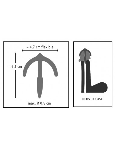Dilator cewki moczowej Penisplug Sperm Anchor Grey - Dilatory penisa - 6
