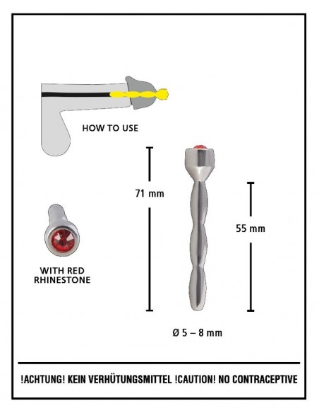 Dilator cewki moczowej Penis Plug Jewellery Pin - Dilatory penisa - 6