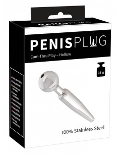 Dilator cewki moczowej Penis Plug "Cum-Thru" - Dilatory penisa - 1