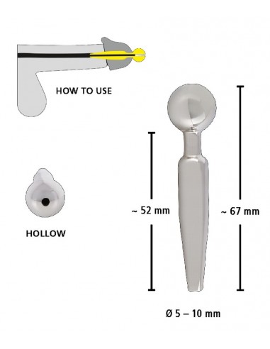 Dilator cewki moczowej Penis Plug "Cum-Thru" - Dilatory penisa - 6