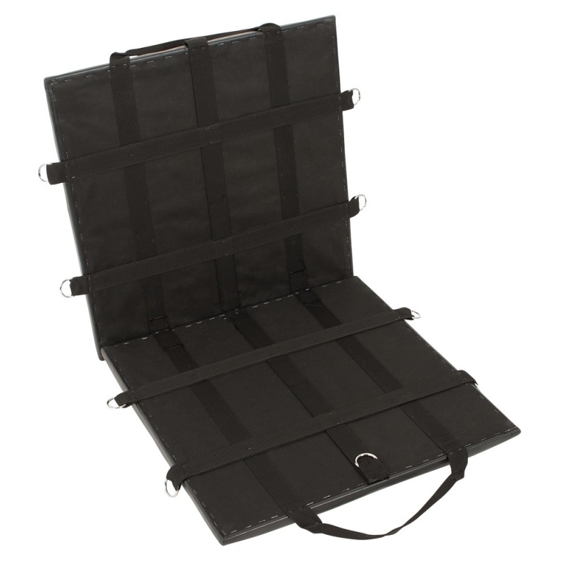 Bondage Board – Składana Tablica Immobilizacyjna z 8 Mankietami i Karabińczykami, Tapicerka 5,5 cm, 120 × 60 cm, 7,1 kg - 5
