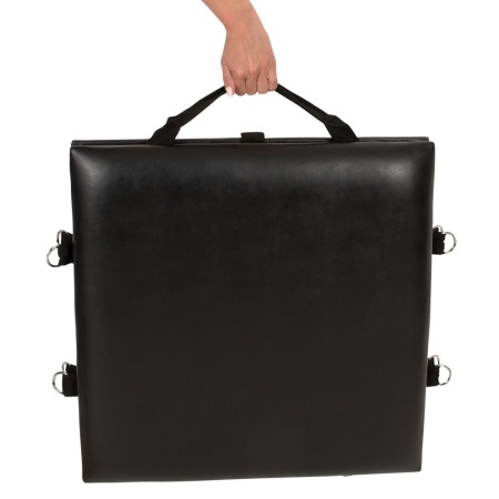 Bondage Board – Składana Tablica Immobilizacyjna z 8 Mankietami i Karabińczykami, Tapicerka 5,5 cm, 120 × 60 cm, 7,1 kg - 6