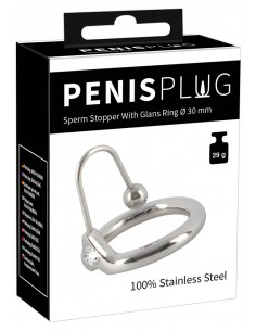 Dilator cewki moczowej Penis Plug With Glans Ring - Dilatory penisa - 1