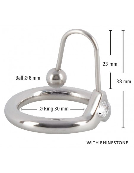 Dilator cewki moczowej Penis Plug With Glans Ring - Dilatory penisa - 8