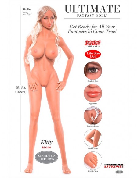 Realistyczna sex lalka Ultimate Fantasy Dolls Kitty - Seks lalki, lalki miłości, seks roboty - 1