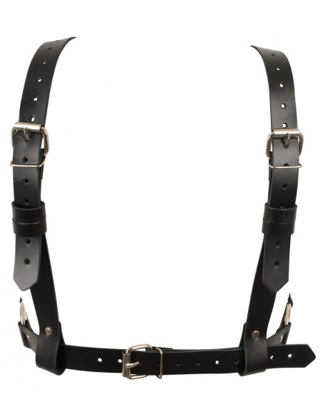 Leather Chest Harness S-L - Uprzęże BDSM - 7